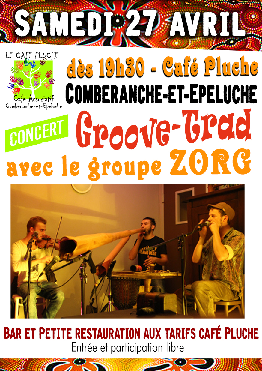 ZORG au Café Pluche - affiche web